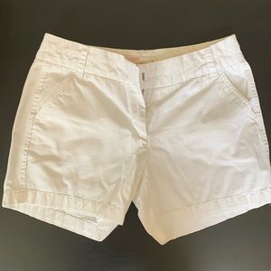 J. Crew White Chino Shorts